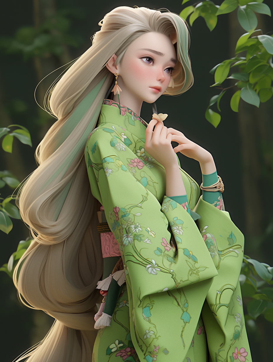 AI绘画古风美人图片