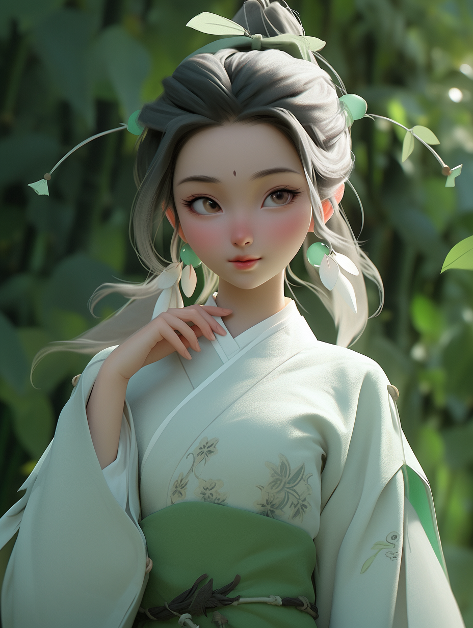 3D可爱女孩图片免费下载