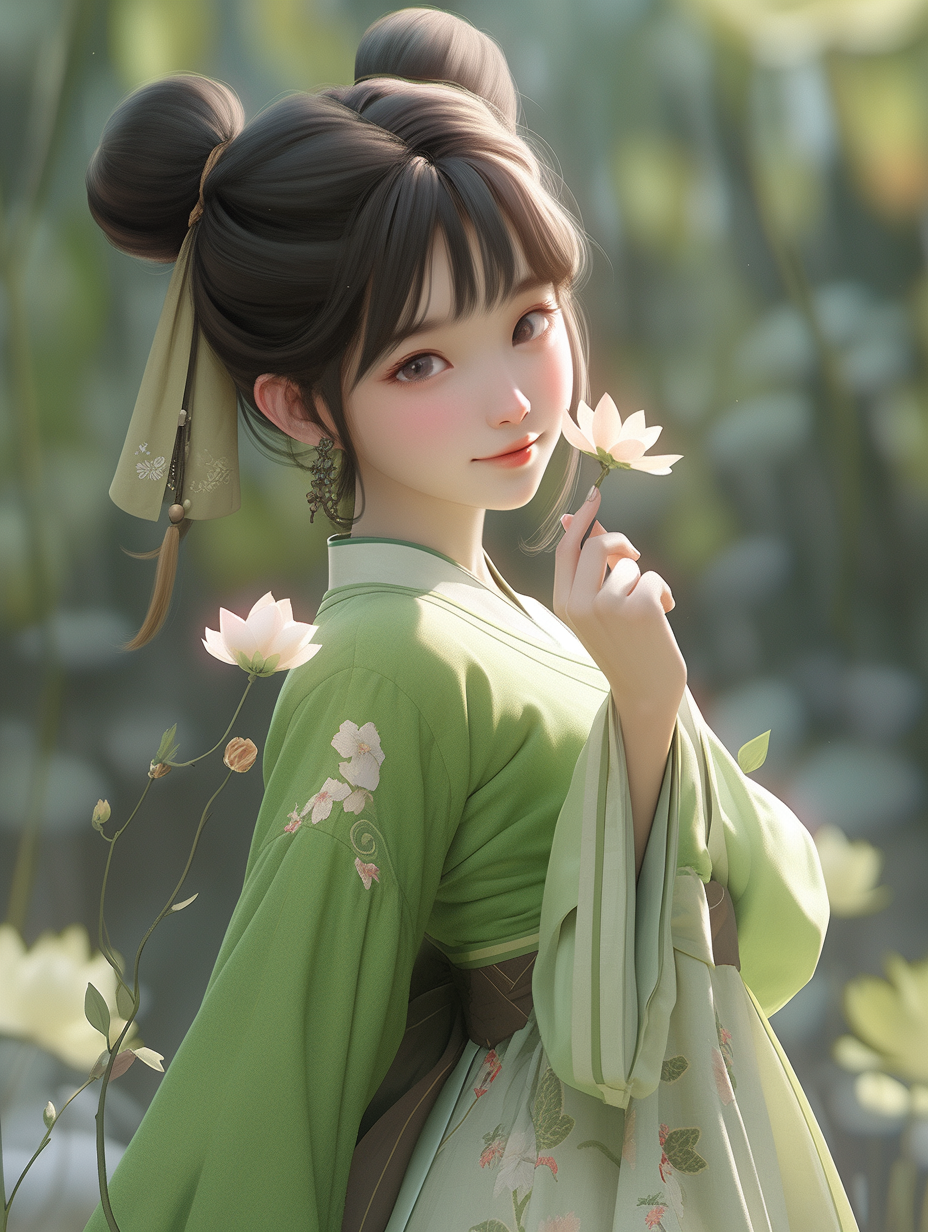 AI绘画古风美人图片