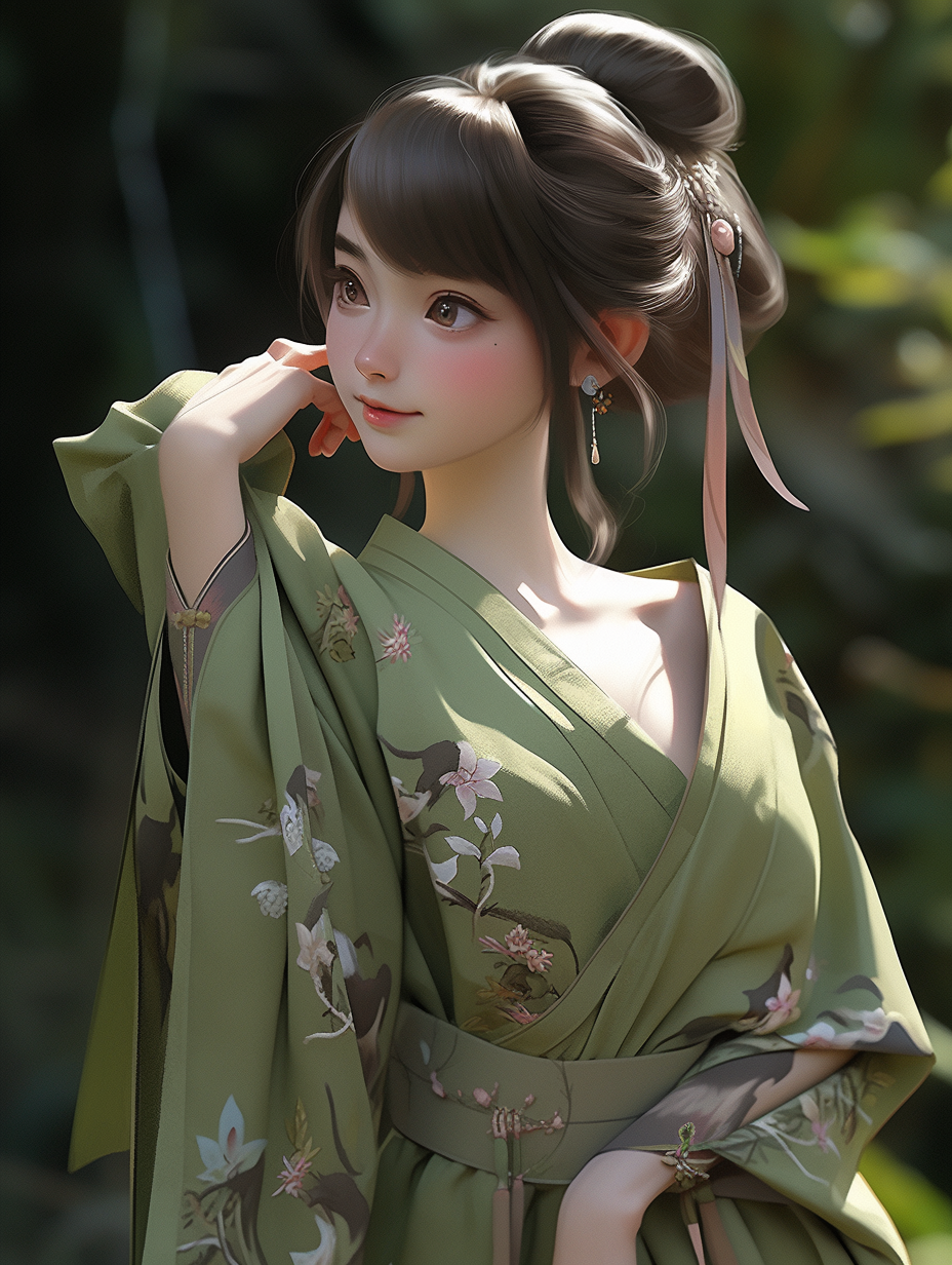 3D可爱女孩图片免费下载