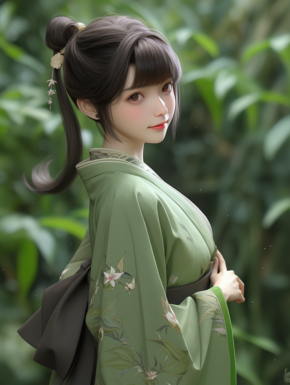 AI生成汉服女孩图片免费下载