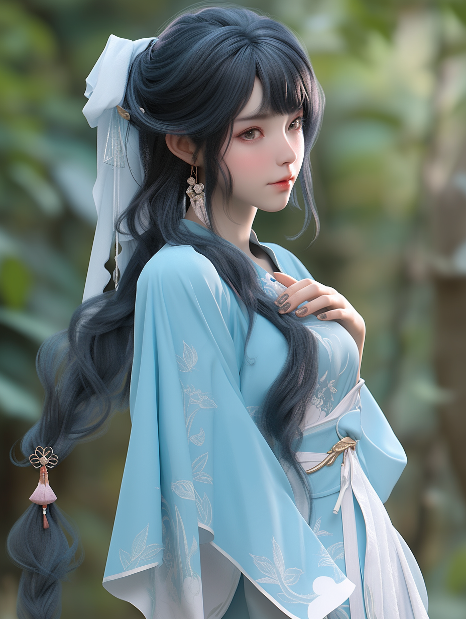 汉服女孩手机壁纸图片下载