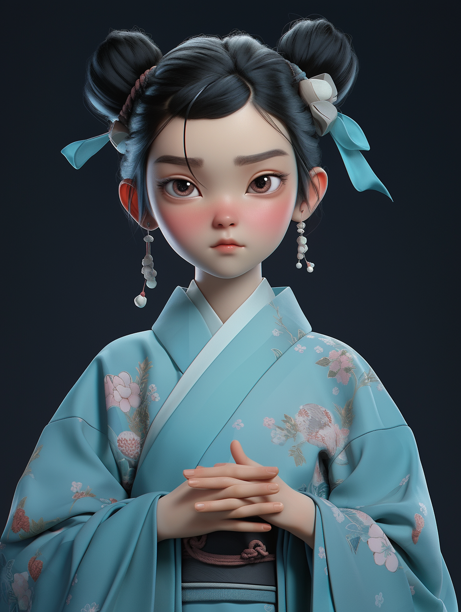 AI生成汉服女孩图片免费下载