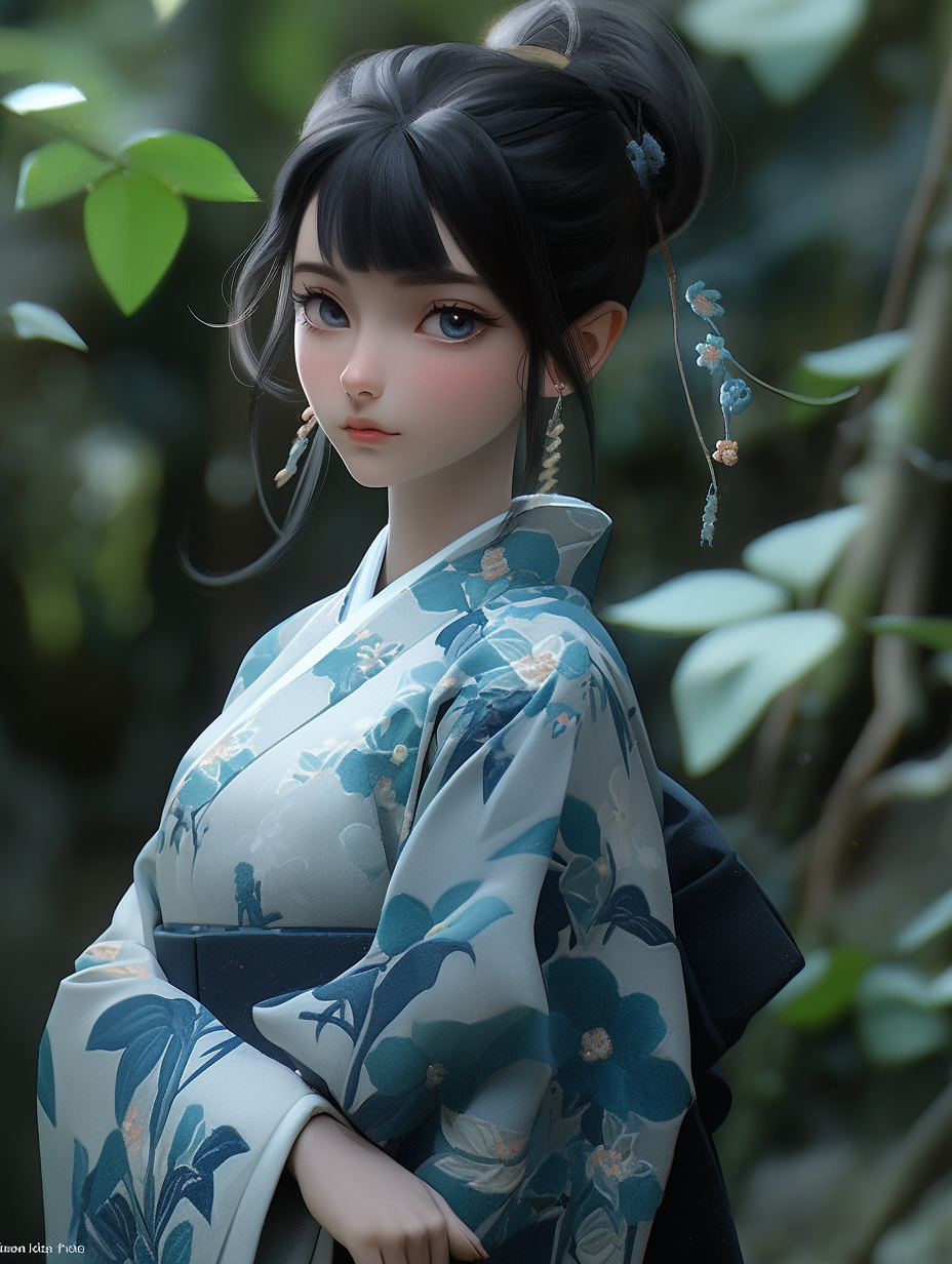 3D可爱女孩图片免费下载