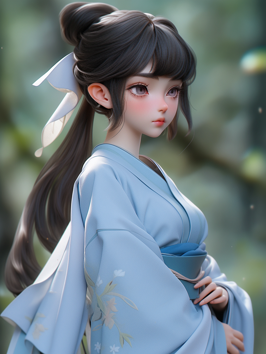 AI绘画古风美人图片