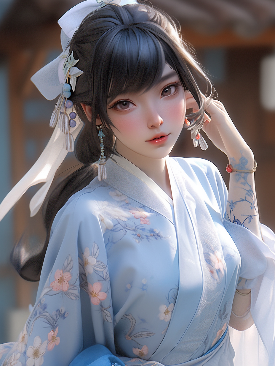 汉服女孩手机壁纸图片下载