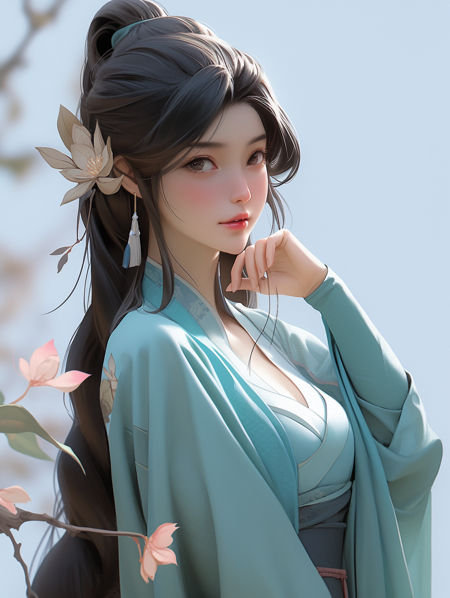 3d古风女孩图片免费下载