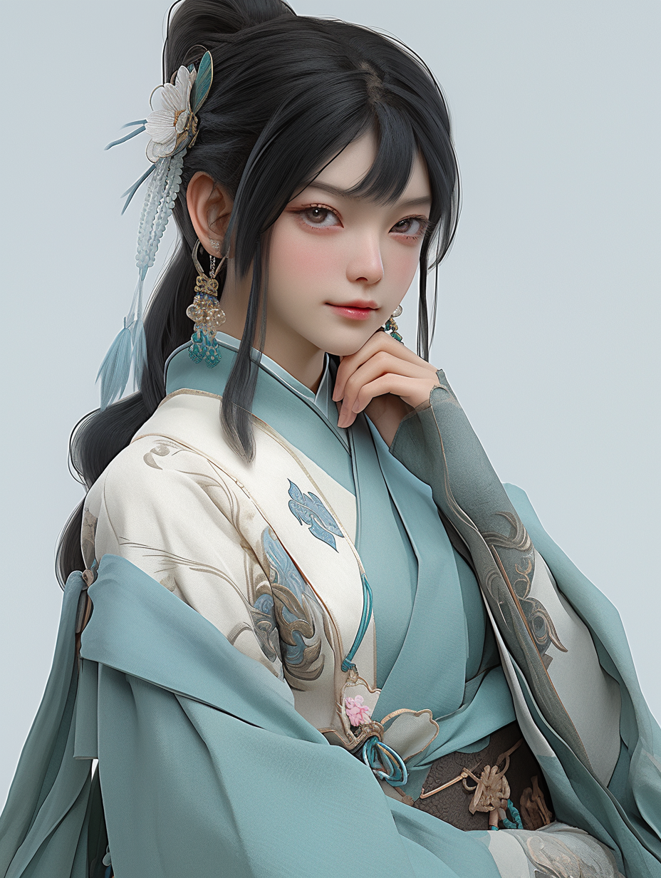 3D可爱女孩图片免费下载