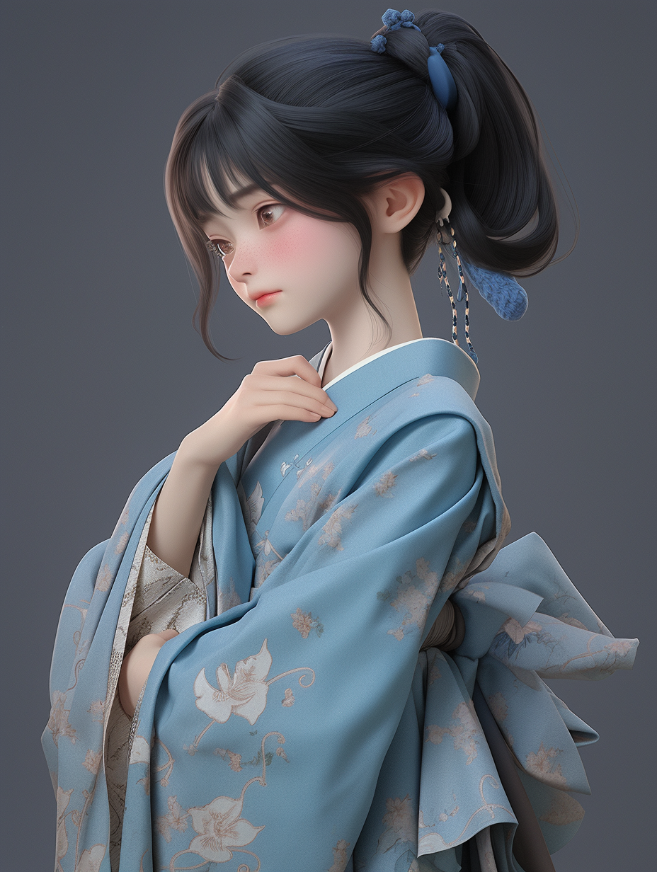 AI生成汉服女孩图片免费下载