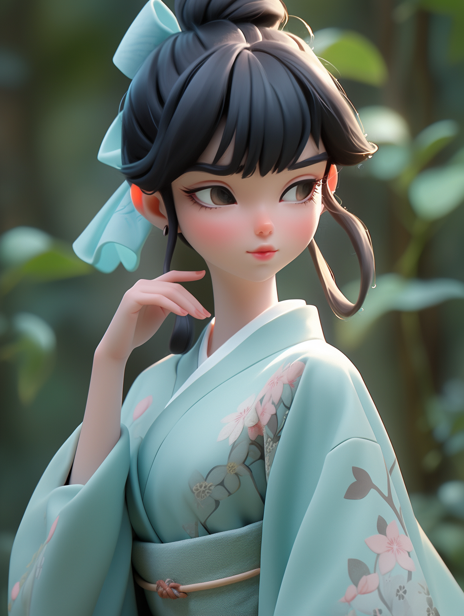 3D可爱女孩图片免费下载