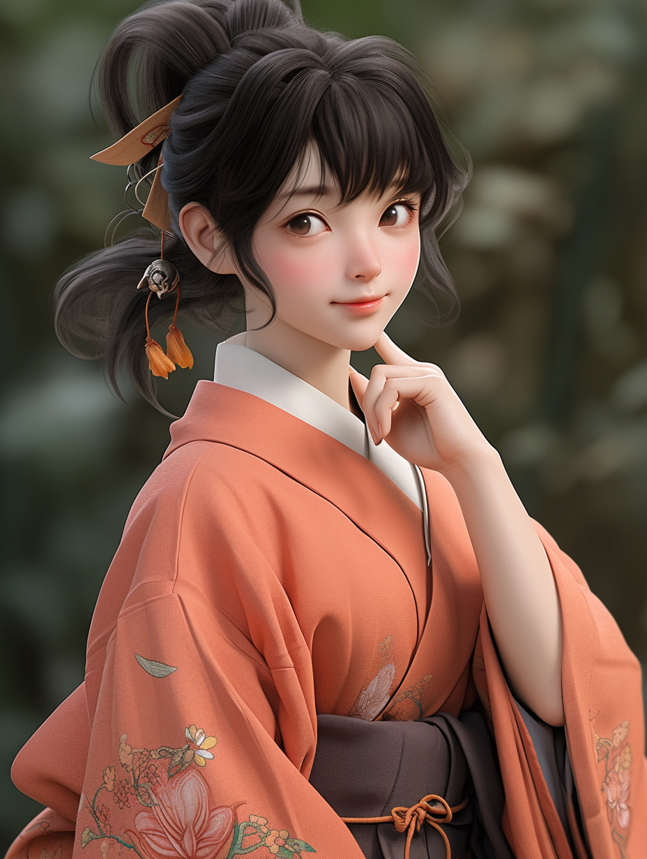 AI生成汉服女孩图片免费下载