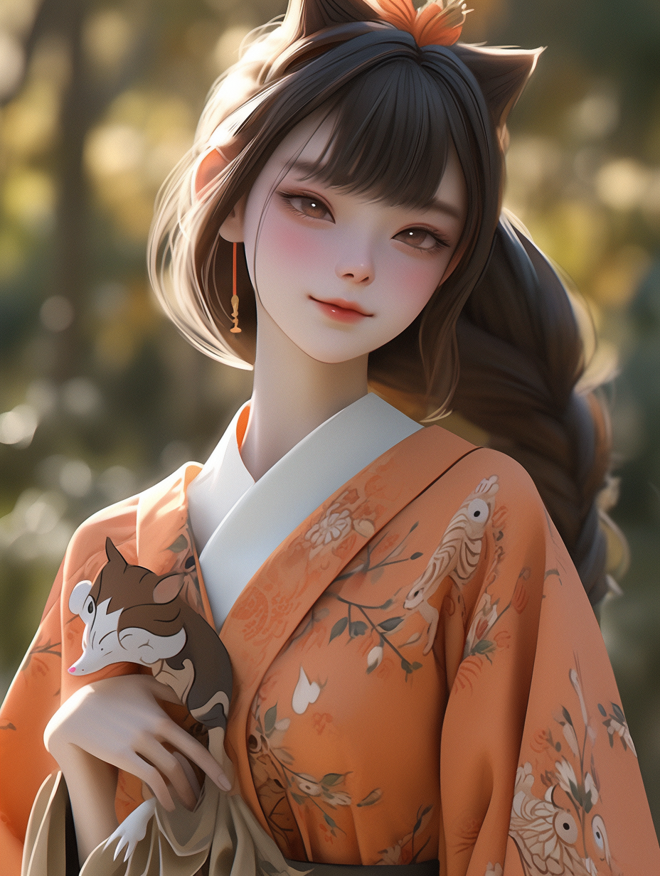 AI绘画古风美人图片