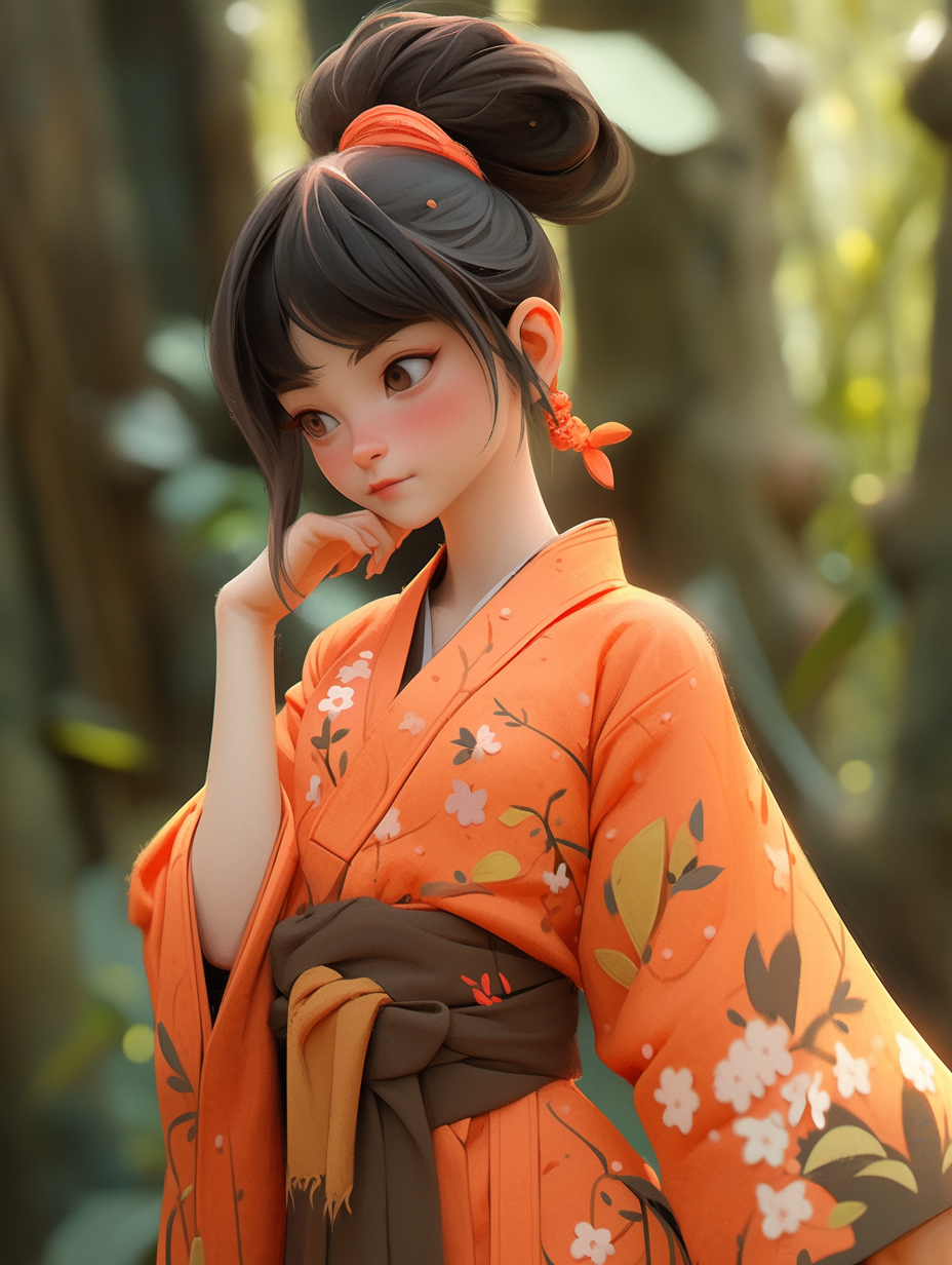 3d古风女孩图片免费下载