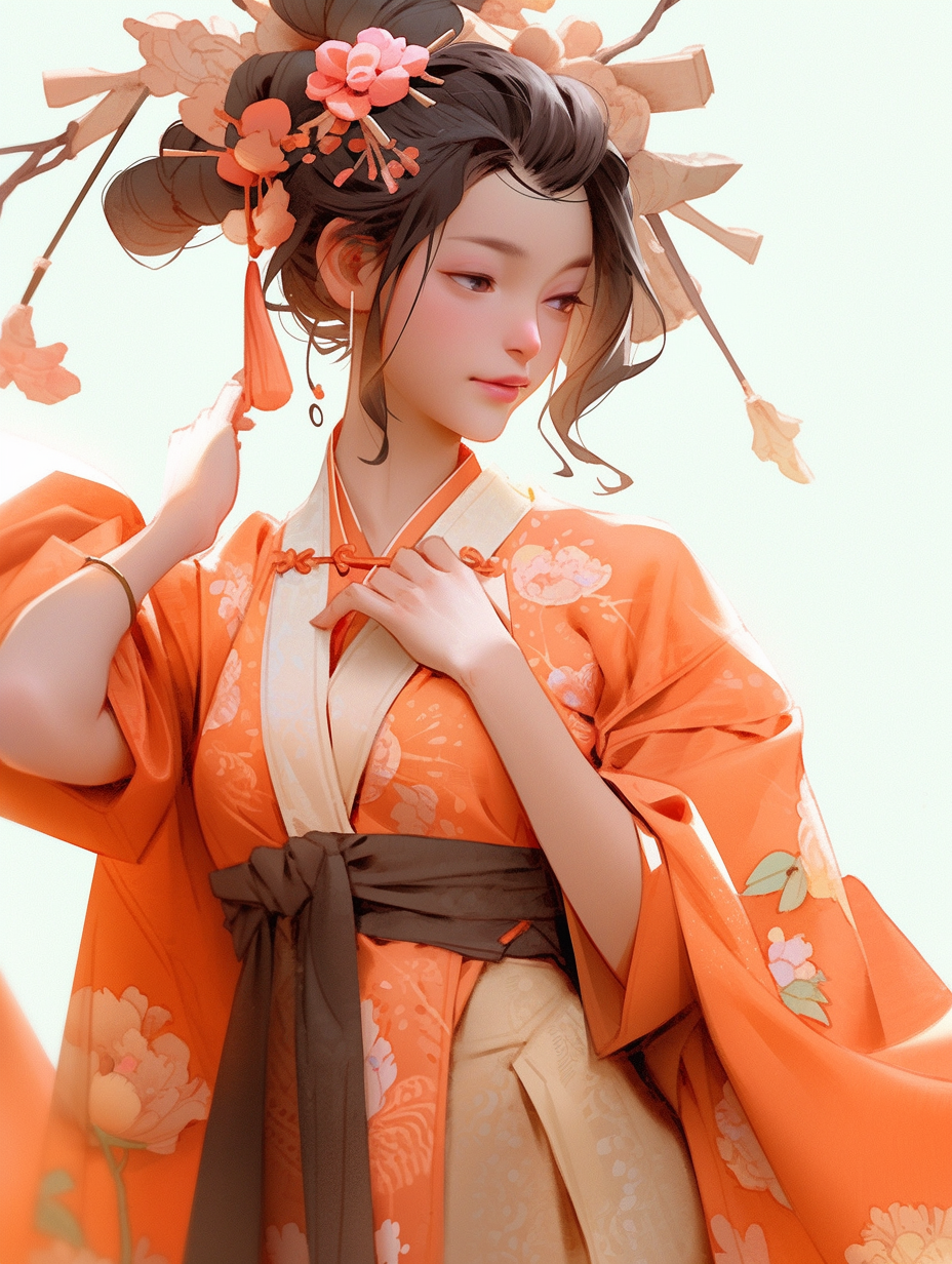 汉服女孩手机壁纸图片下载