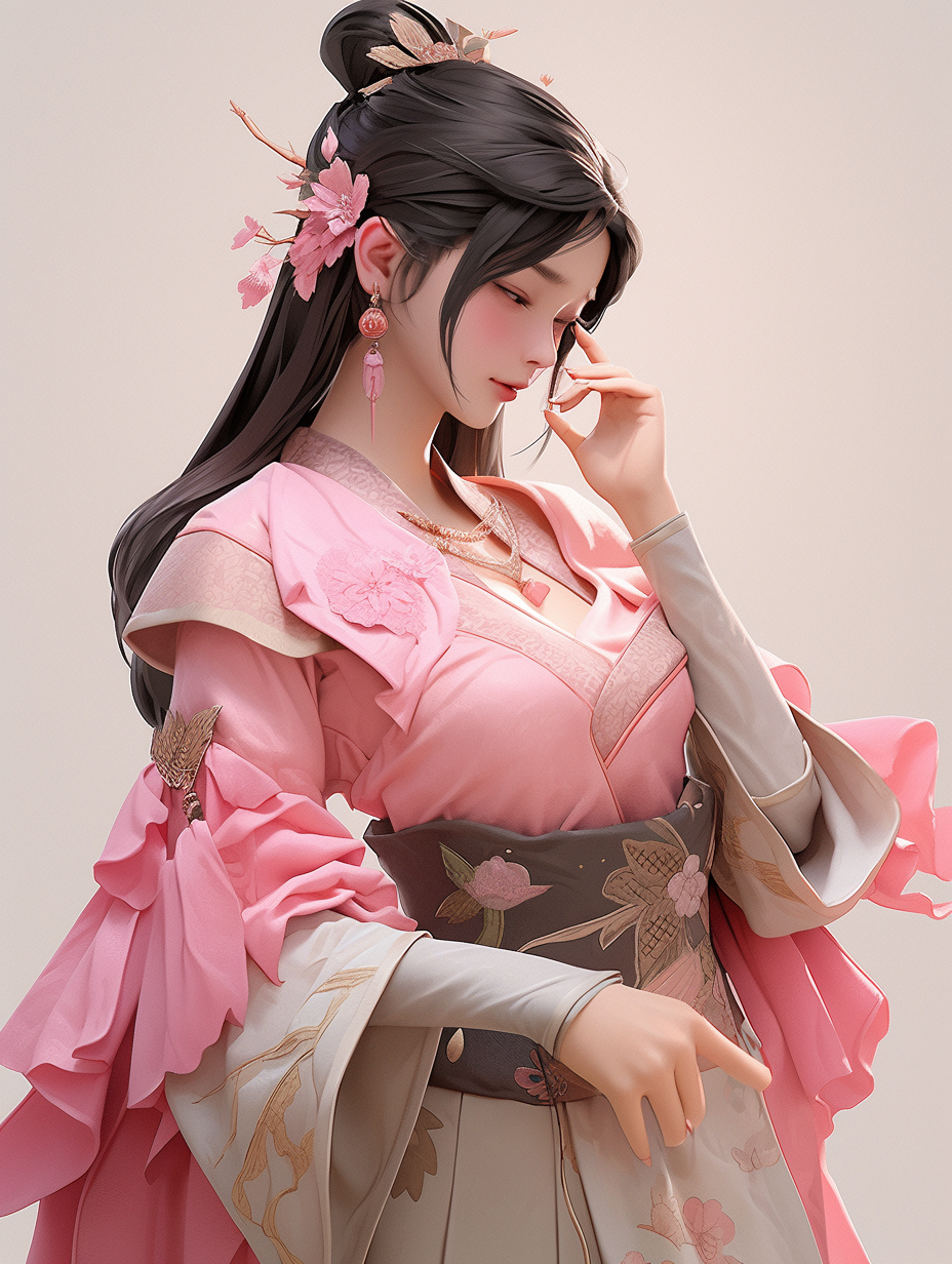 汉服女孩手机壁纸图片下载