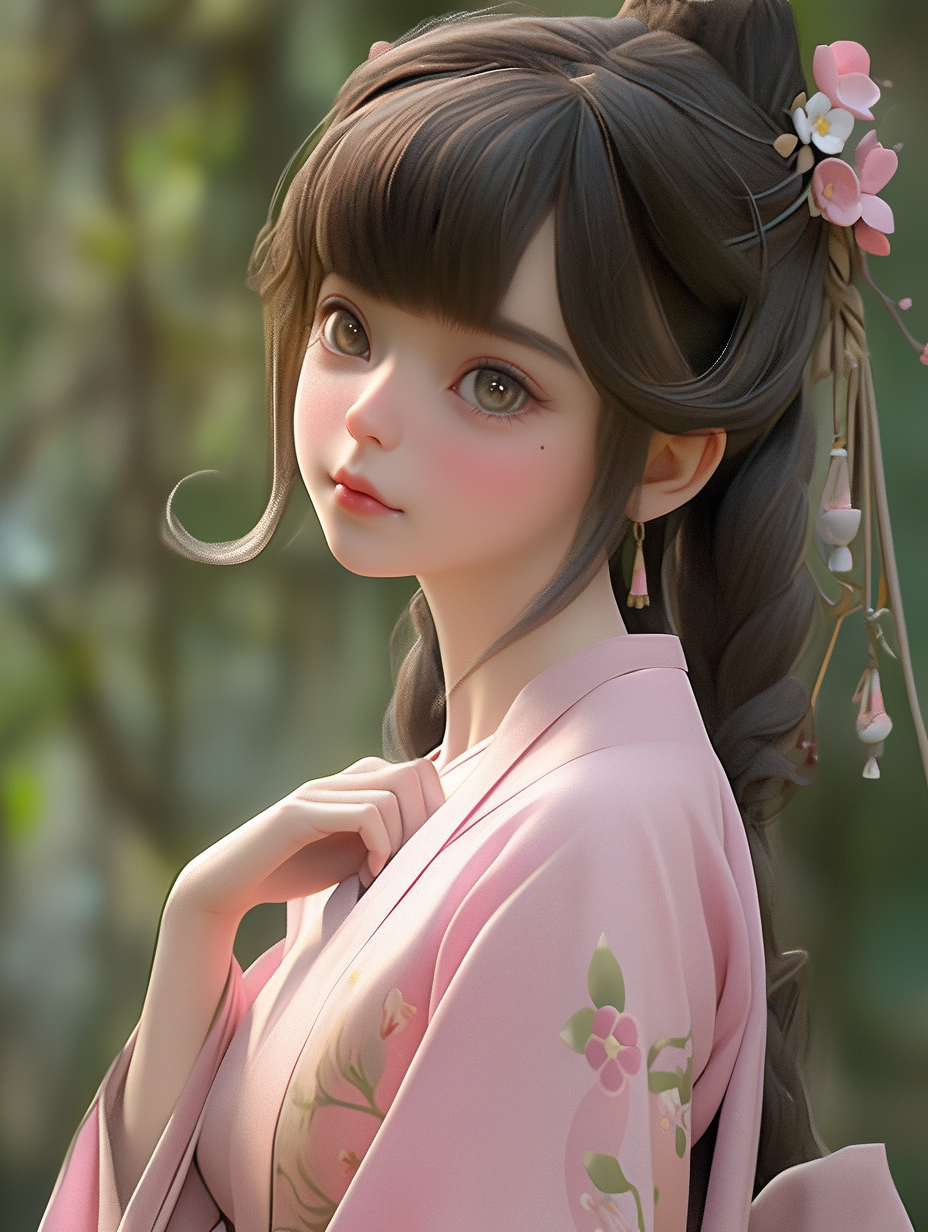 汉服女孩手机壁纸图片下载