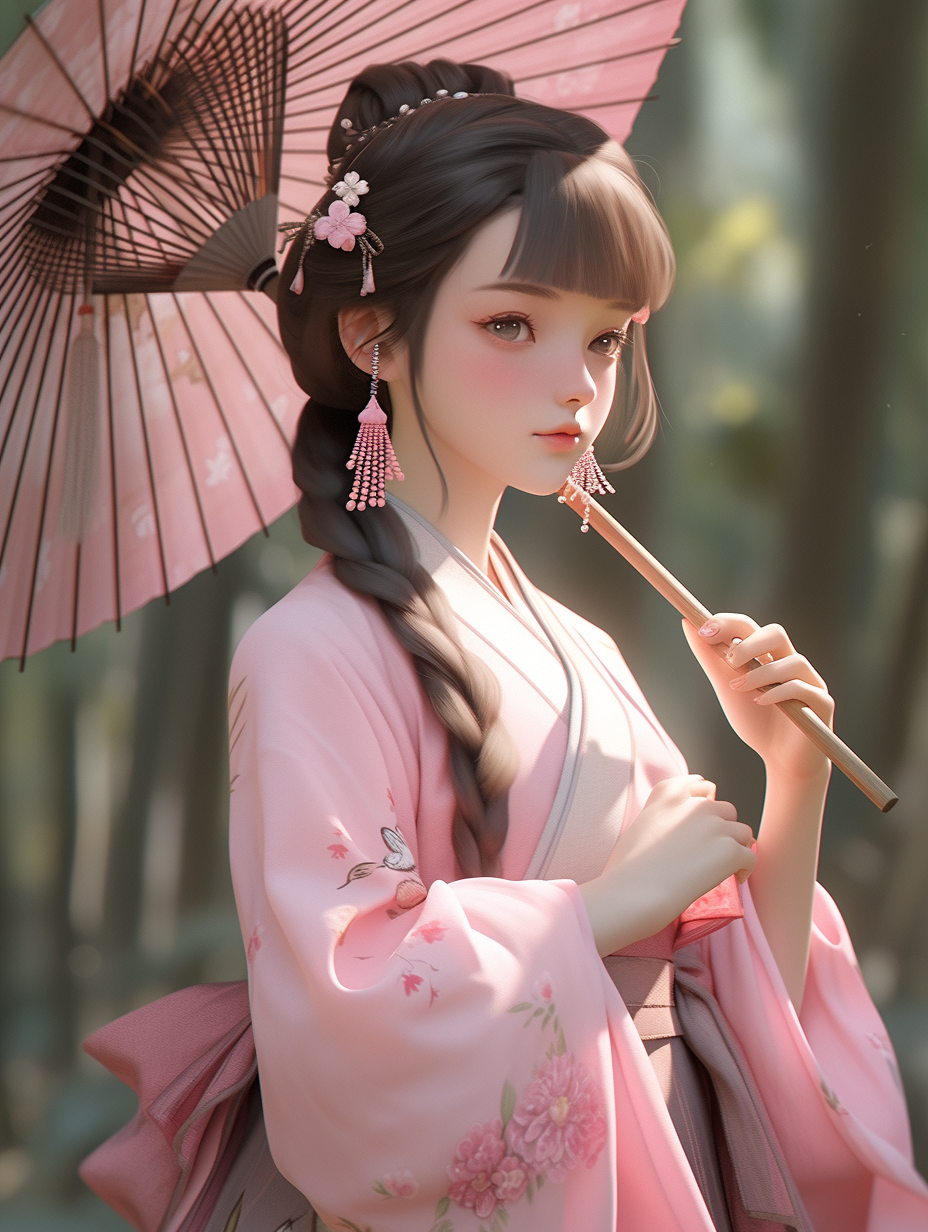 3D可爱女孩图片免费下载