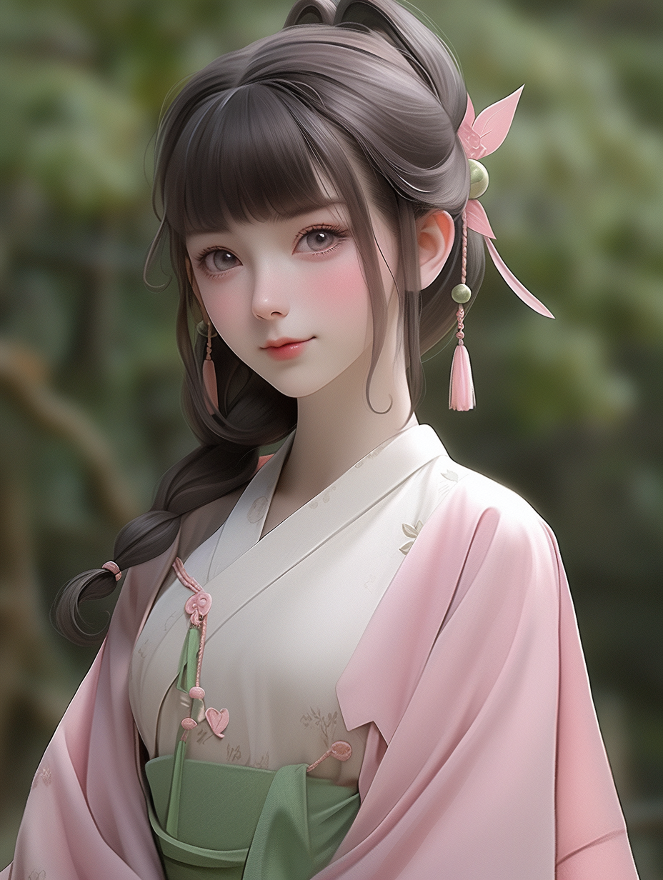 AI绘画古风美人图片