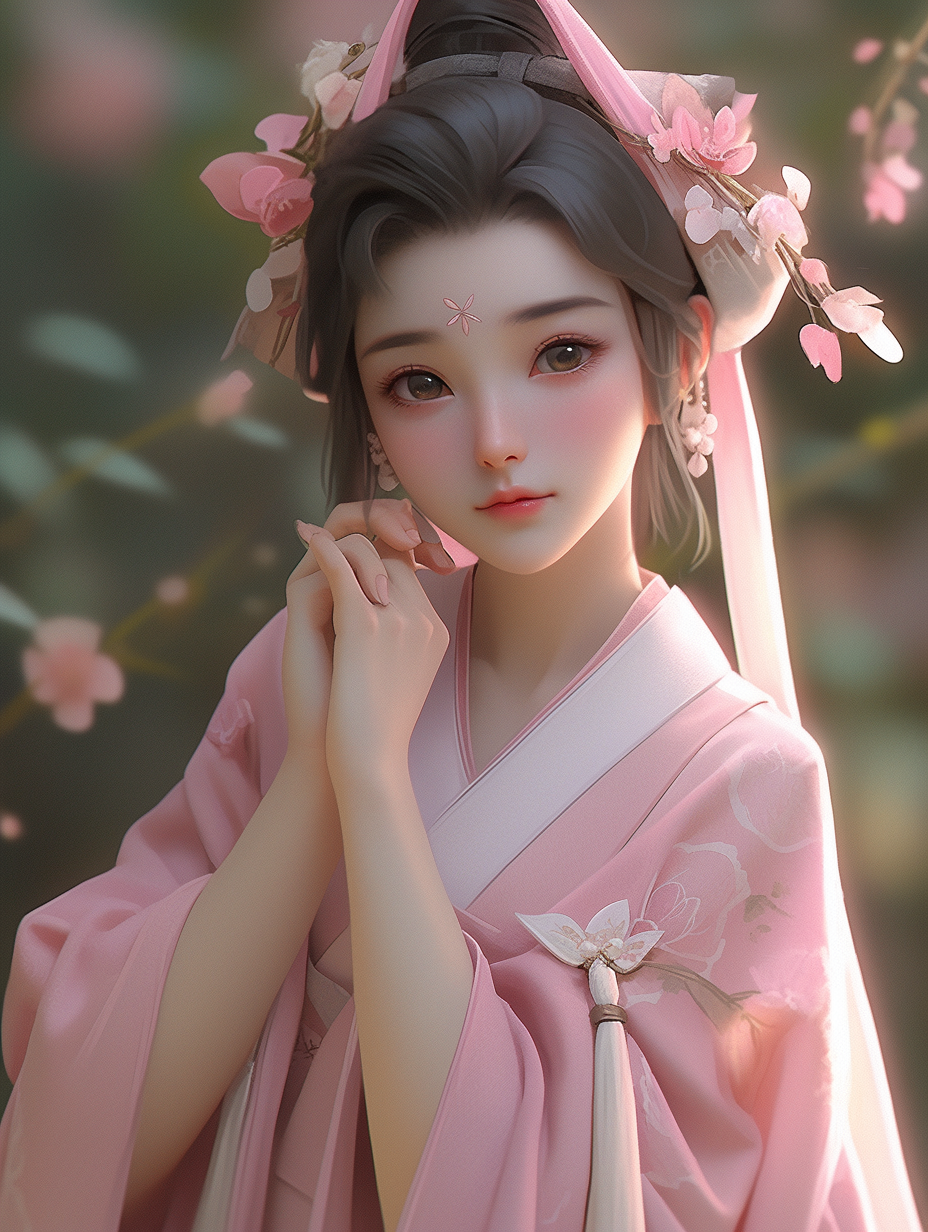 3d古风女孩图片免费下载