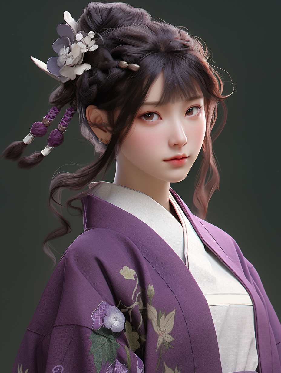 AI绘画古风美人图片