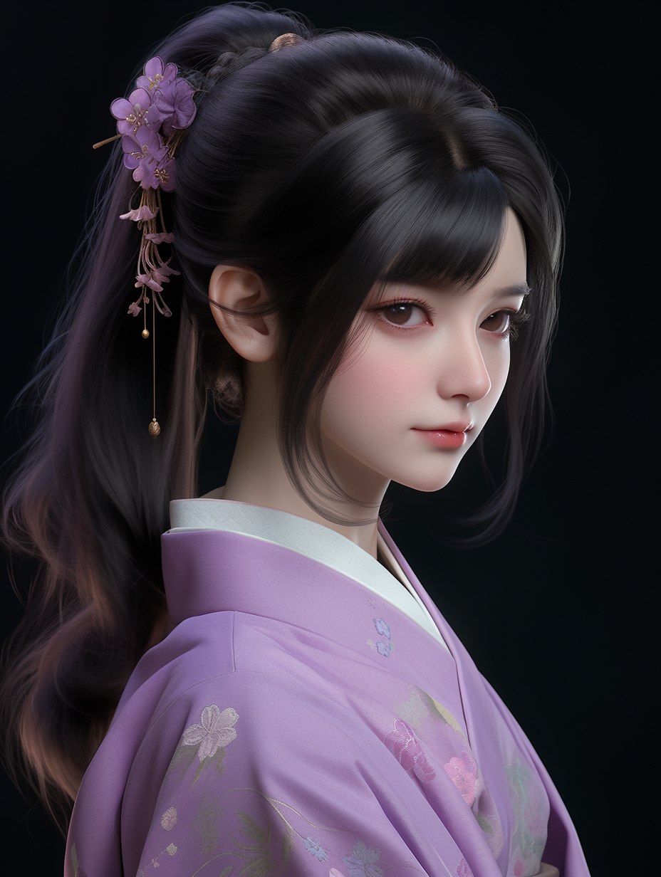 AI绘画古风美人图片