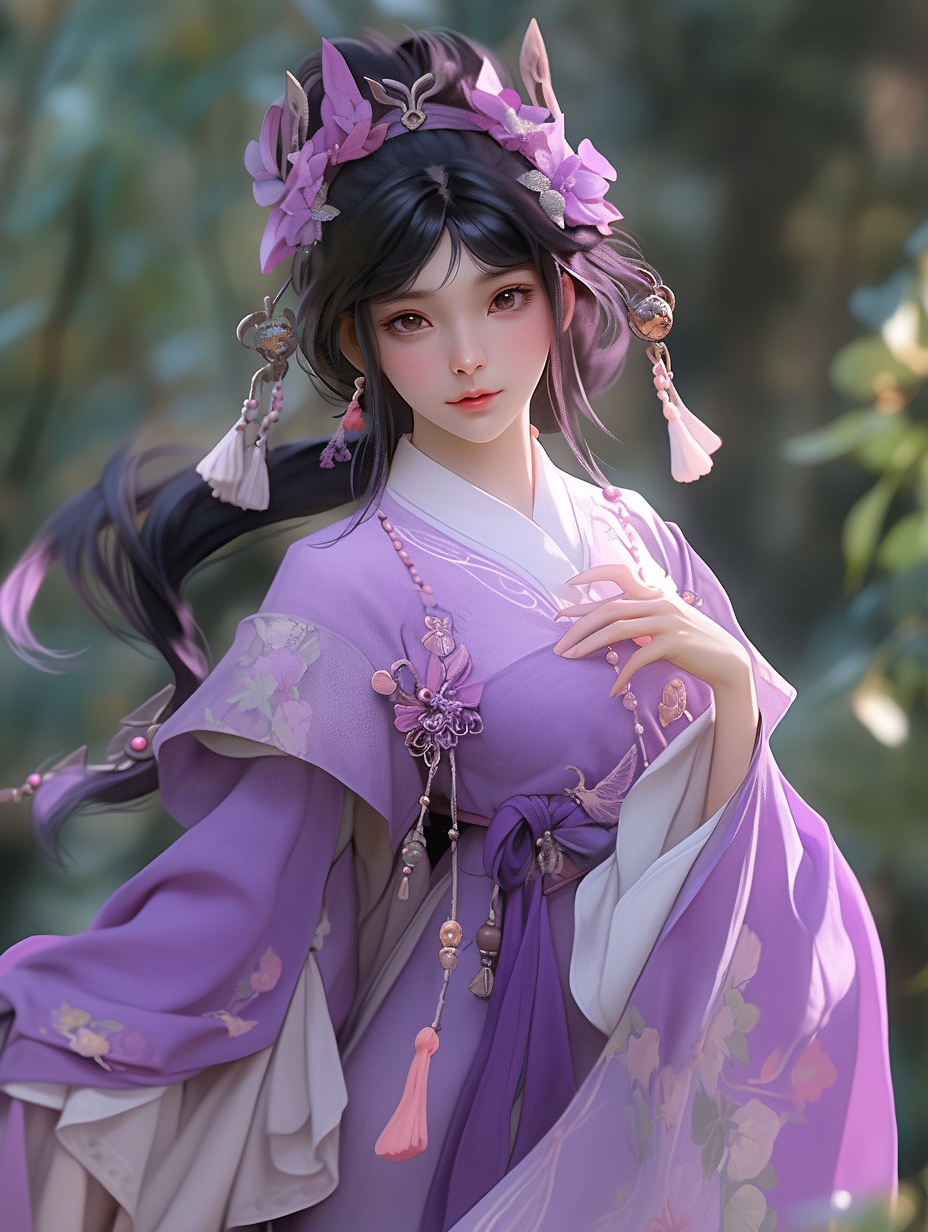 汉服女孩手机壁纸图片下载