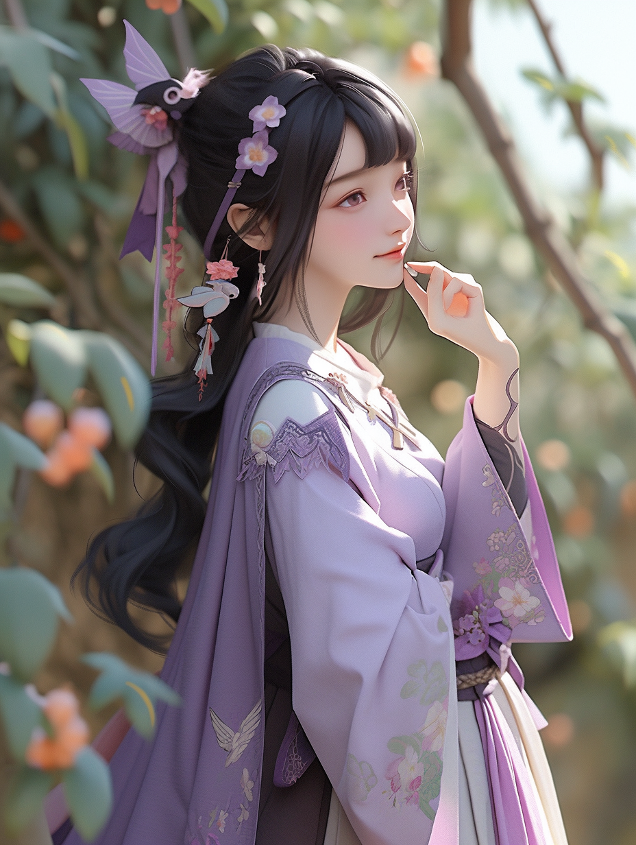 AI生成汉服女孩图片免费下载