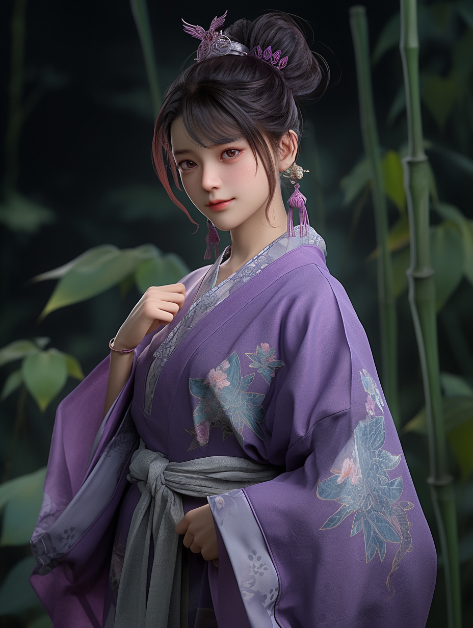 AI生成汉服女孩图片免费下载