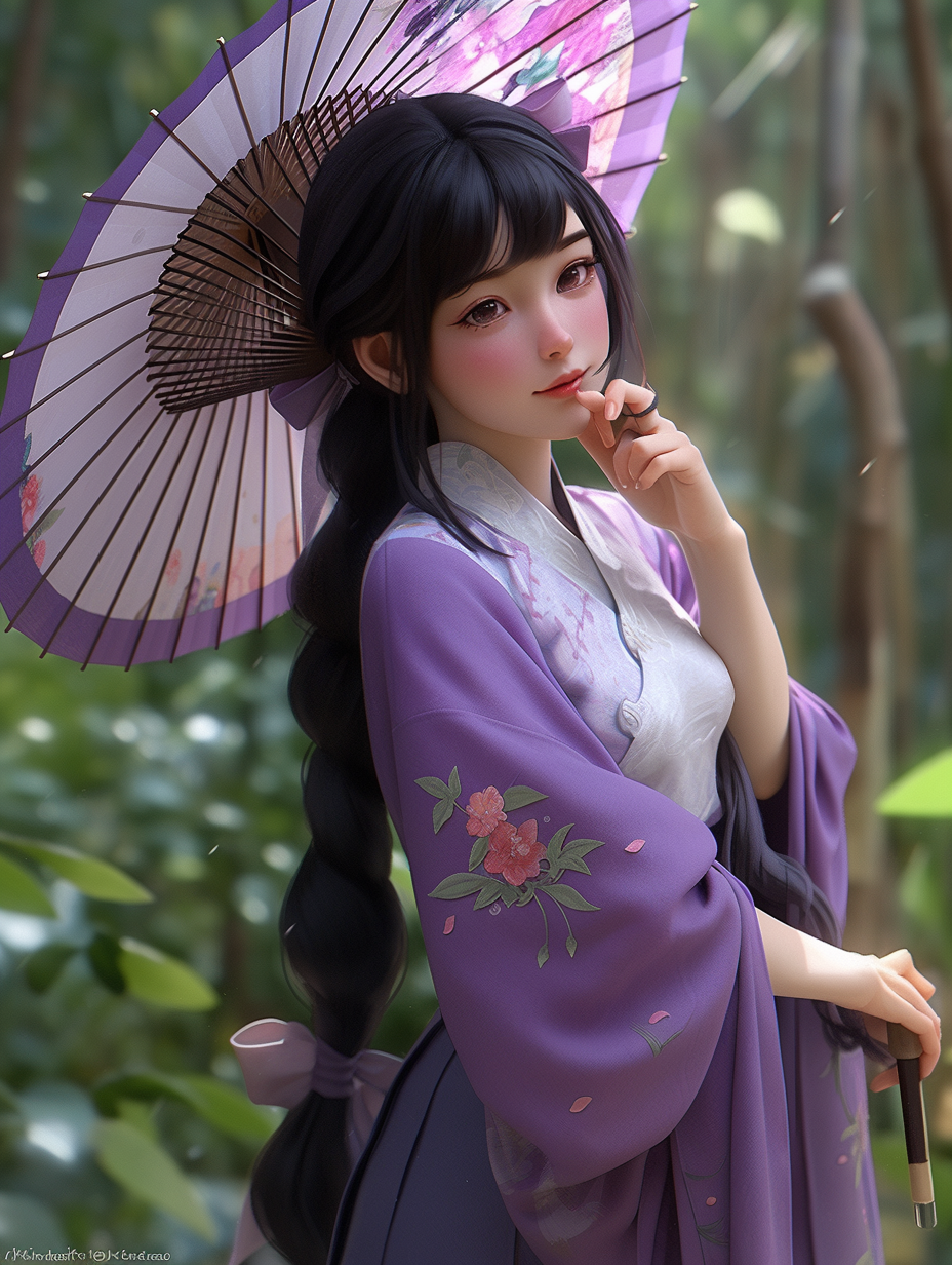 3D可爱女孩图片免费下载