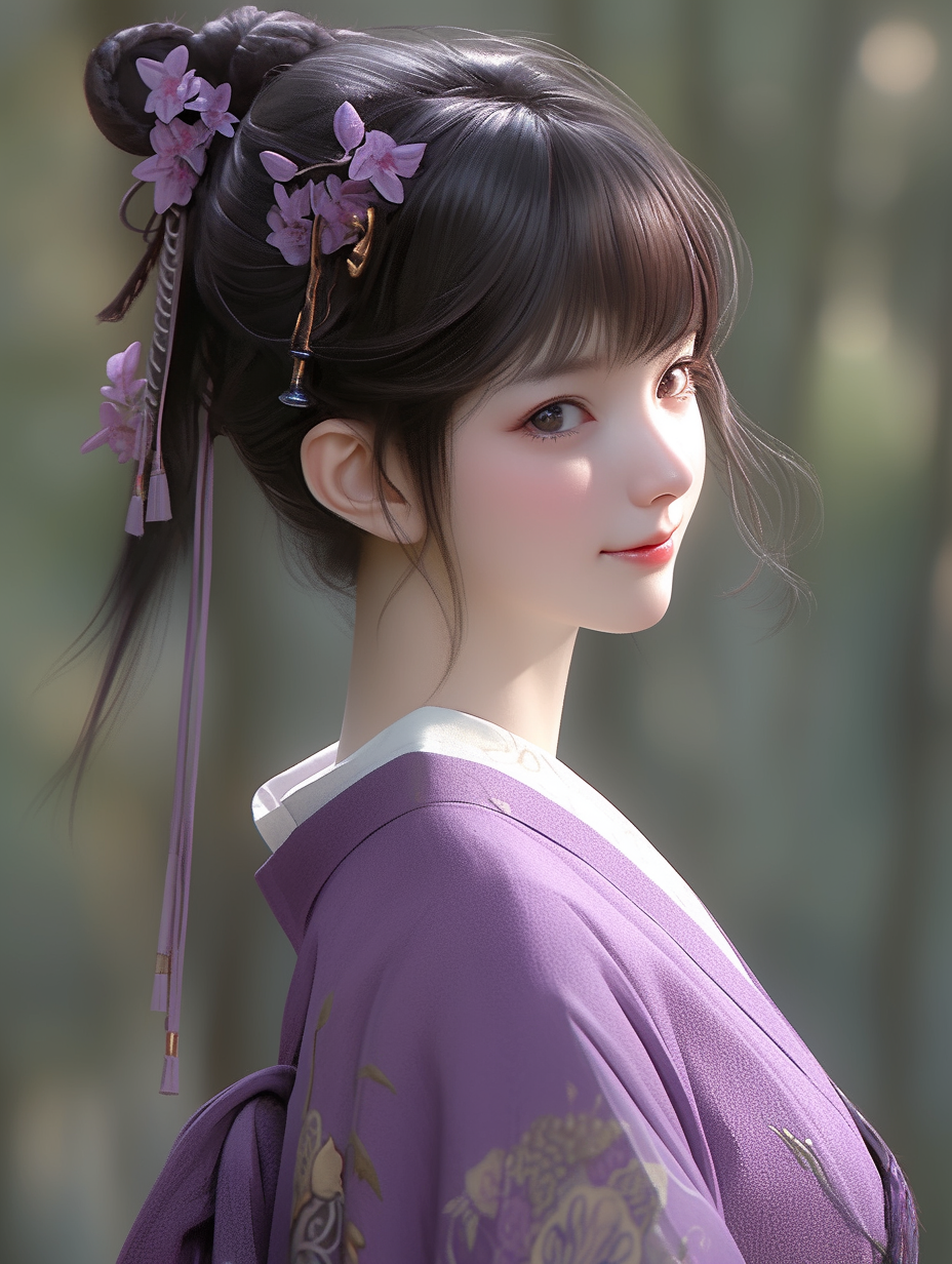 AI绘画古风美人图片