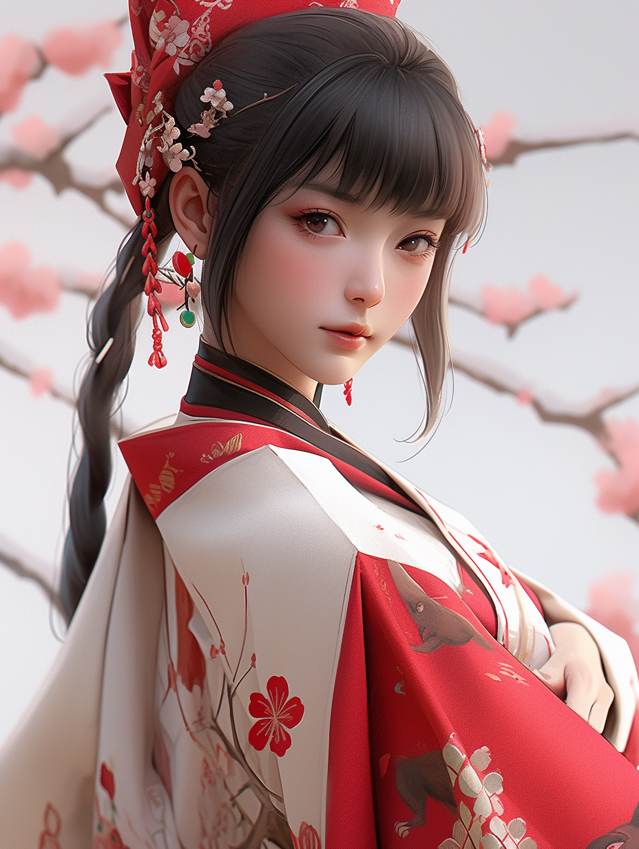 3D可爱女孩图片免费下载