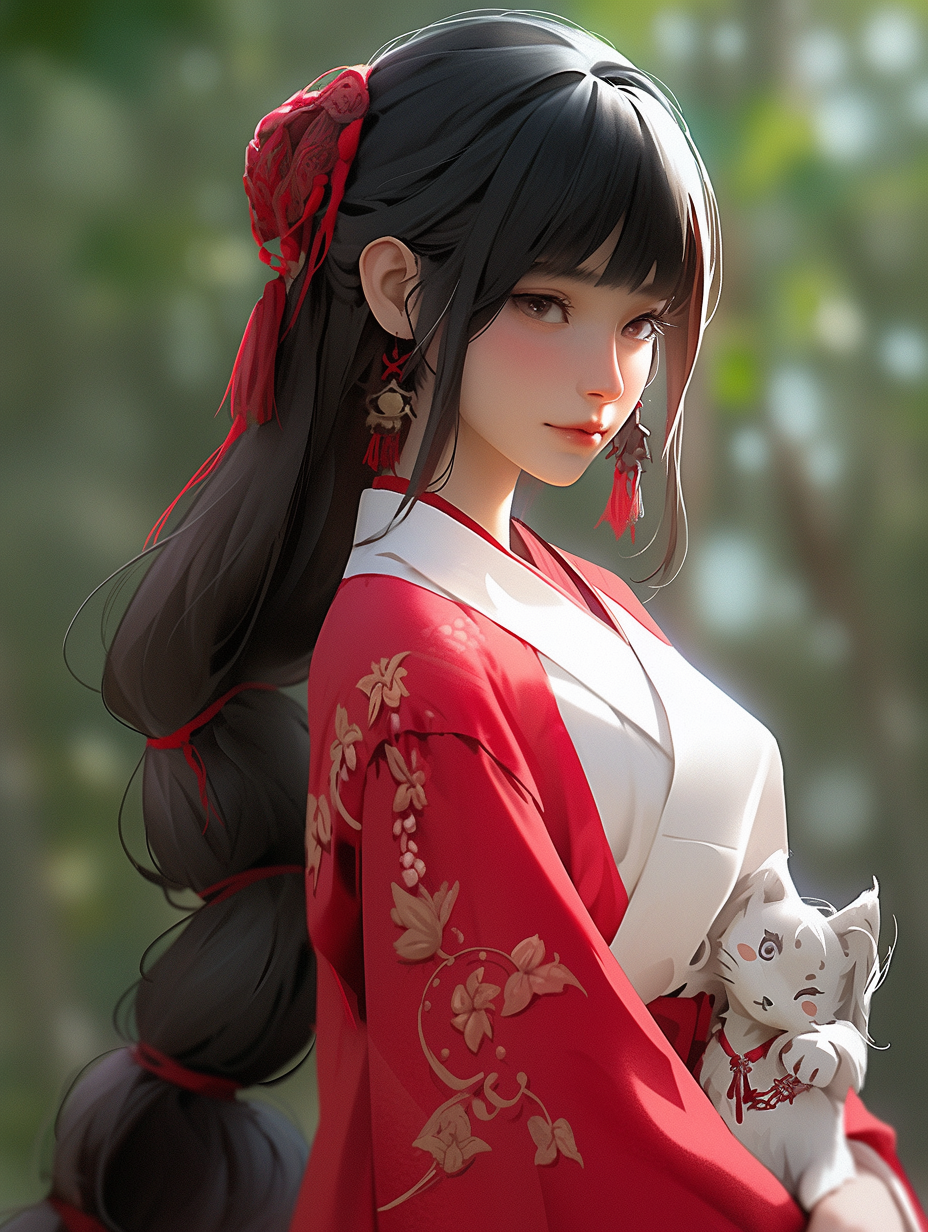 汉服女孩手机壁纸图片下载