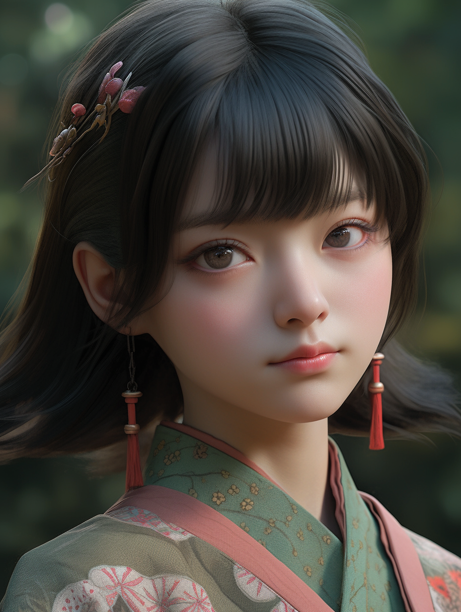 AI生成汉服女孩图片免费下载