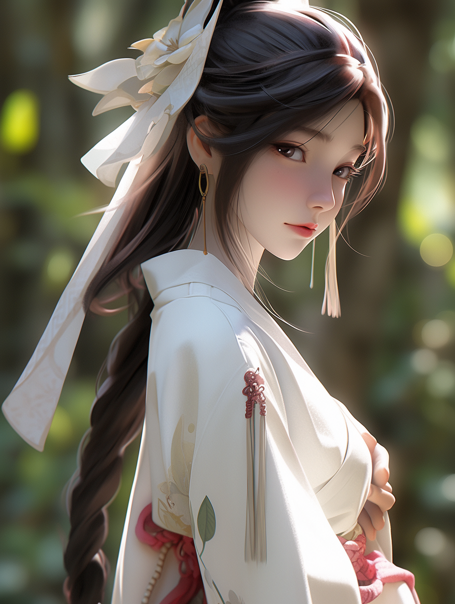 汉服女孩手机壁纸图片下载