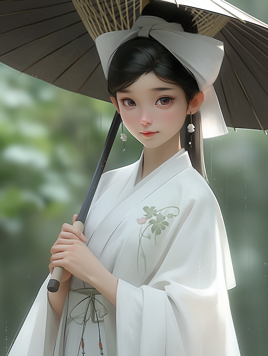 AI生成汉服女孩图片免费下载