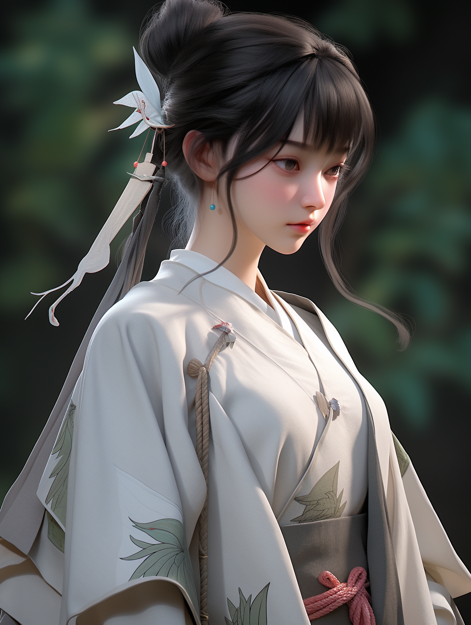 AI绘画古风美人图片