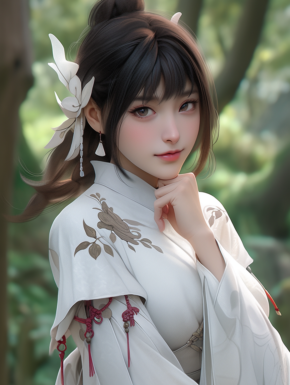 AI生成汉服女孩图片免费下载