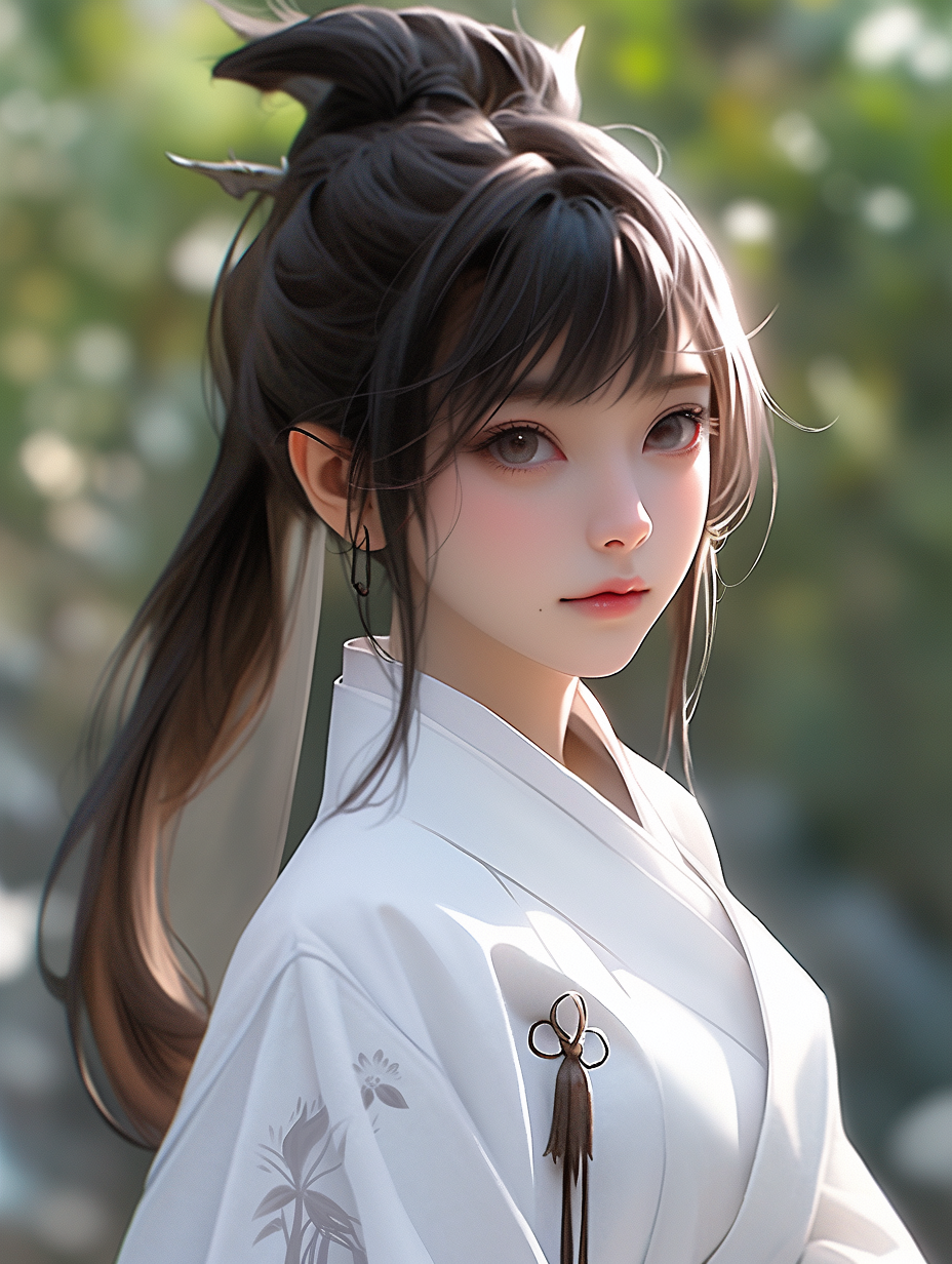 AI绘画古风美人图片