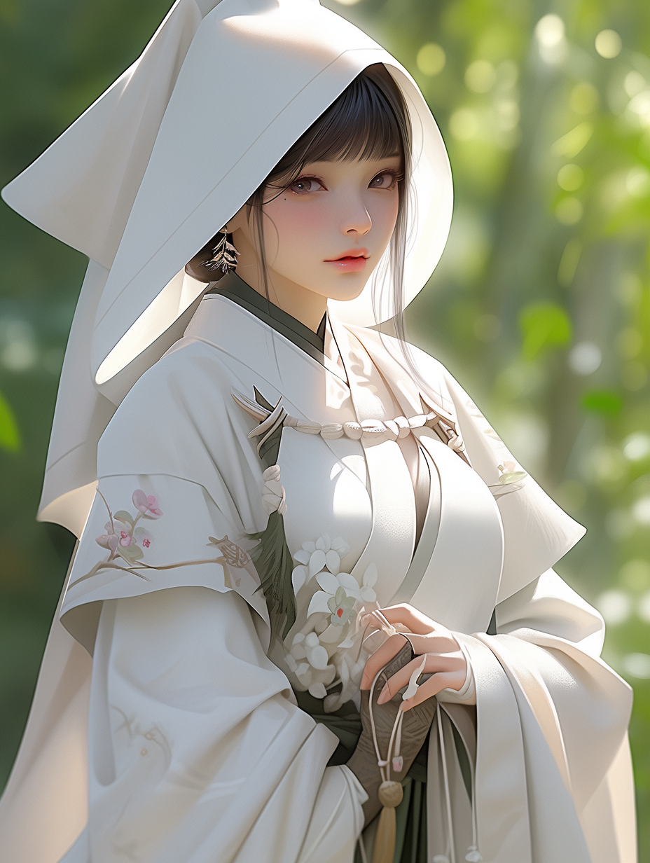 AI绘画古风美人图片