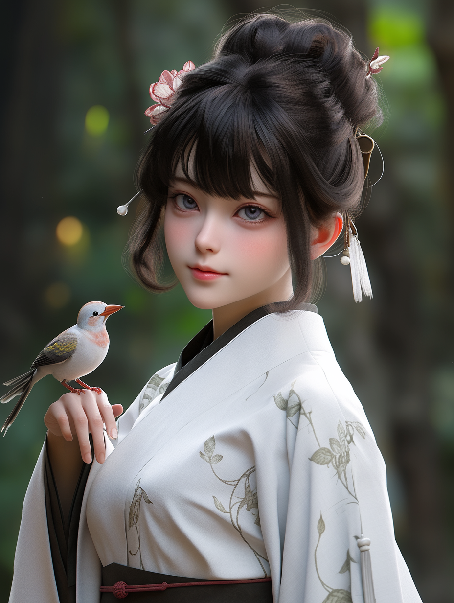 3D可爱女孩图片免费下载