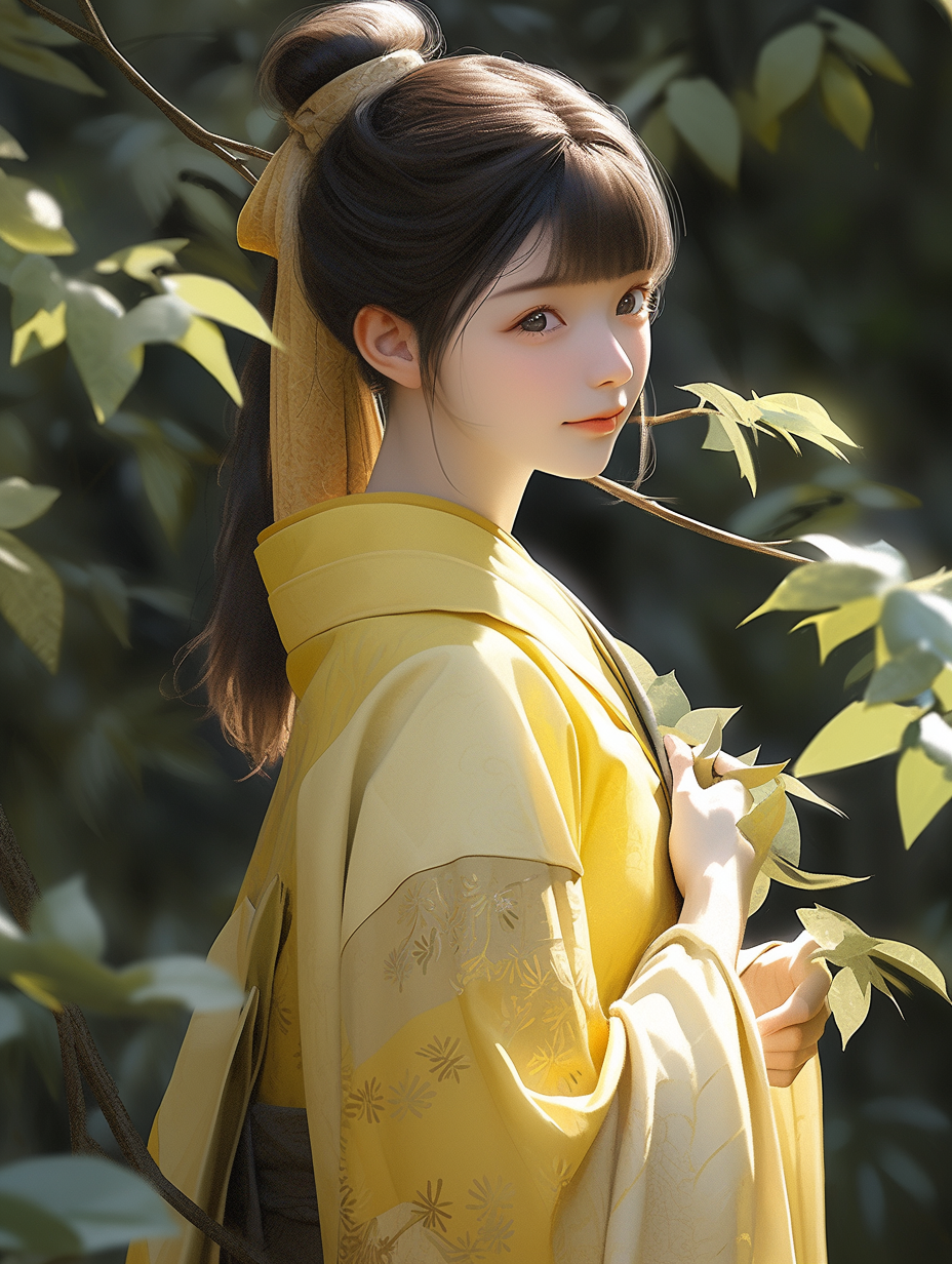 AI绘画古风美人图片