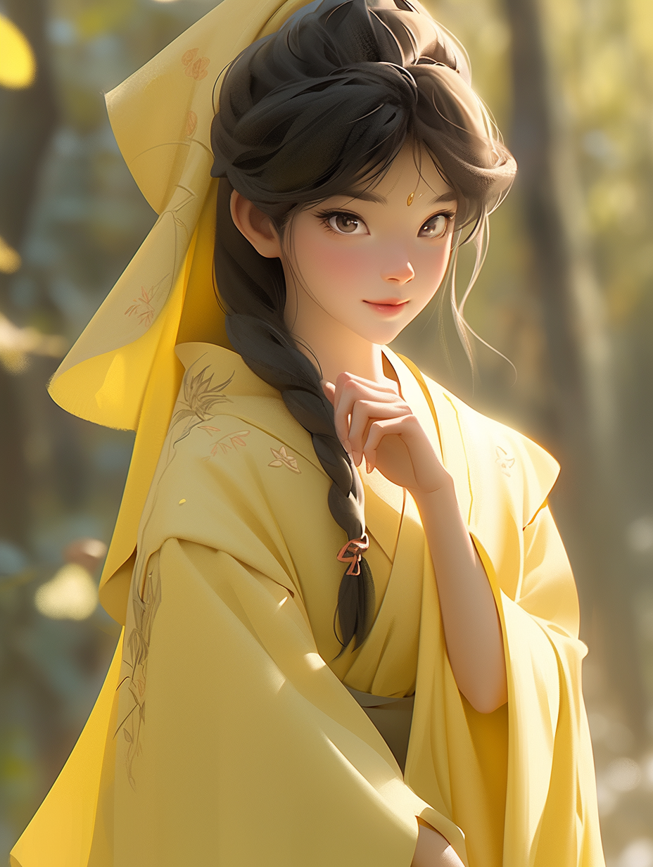 AI绘画古风美人图片