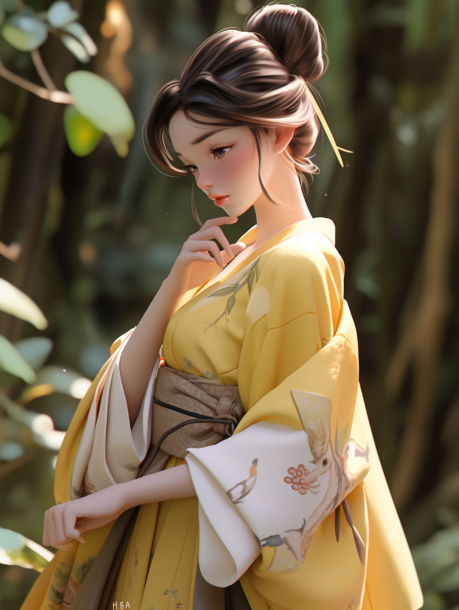 3D可爱女孩图片免费下载