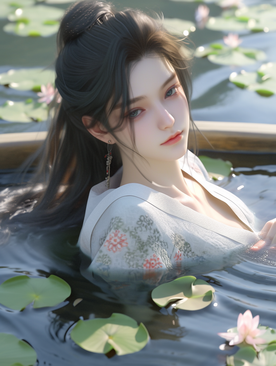 3D可爱国风美人图片免费下载