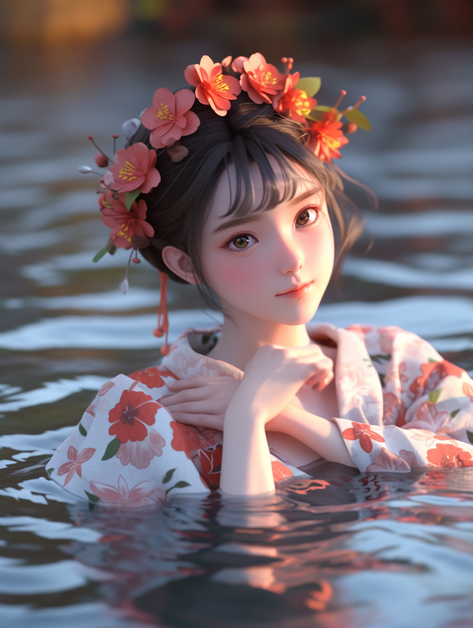 AI生成国风美人图片免费下载