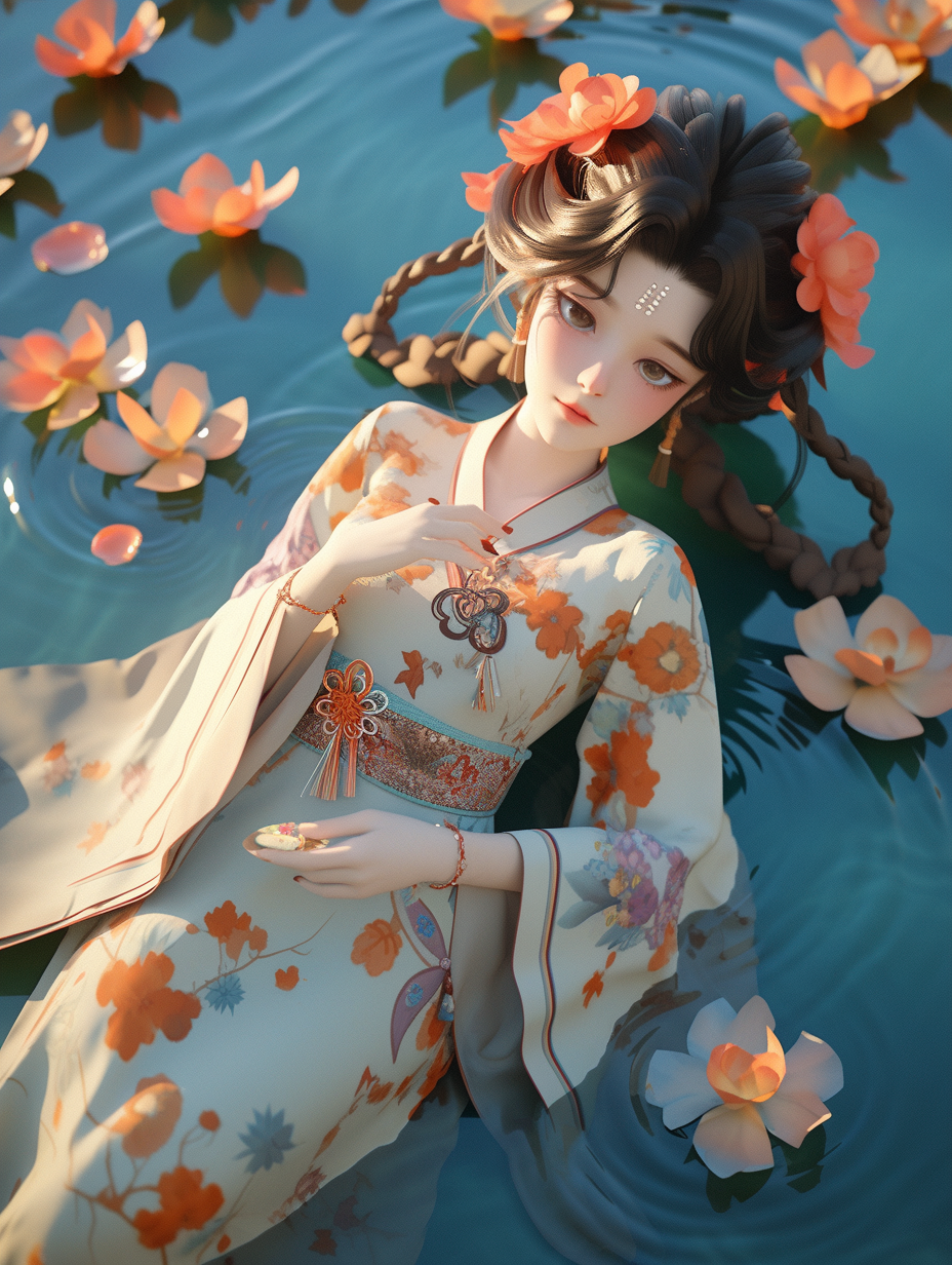 3d国风美人图片免费下载