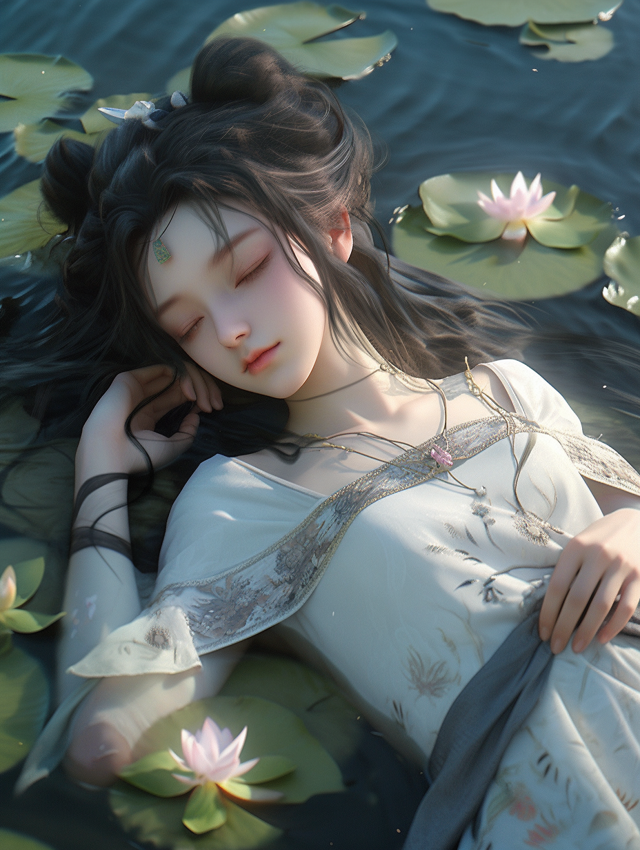 3D可爱国风美人图片免费下载