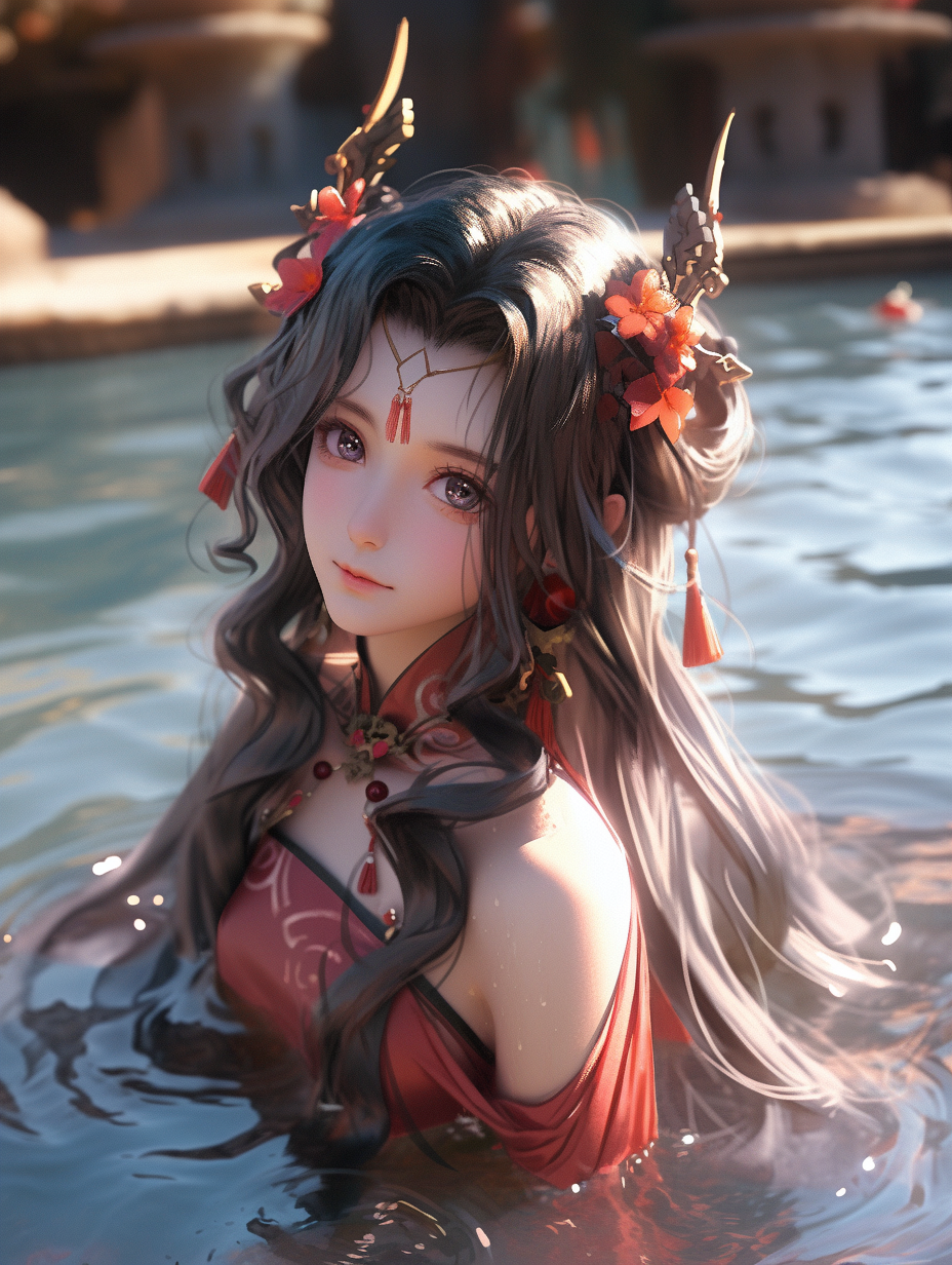 AI生成国风美人图片免费下载