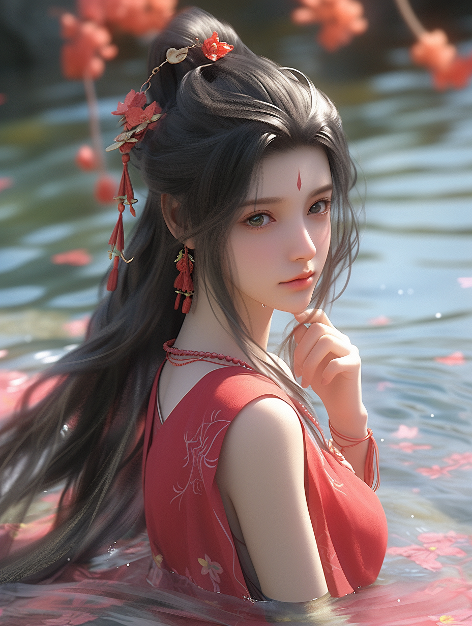 AI生成国风美人图片免费下载