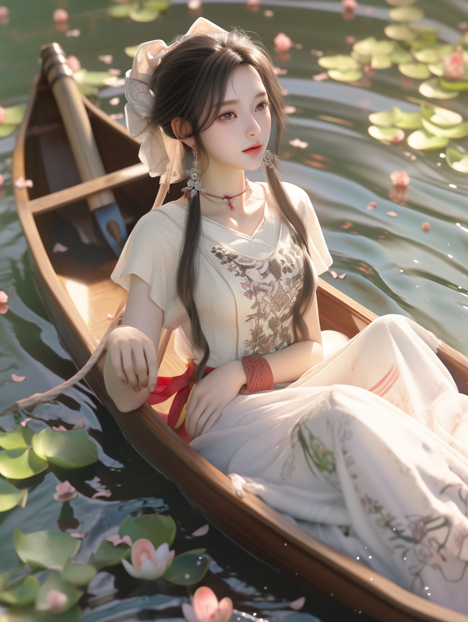 AI绘画国风美人图片